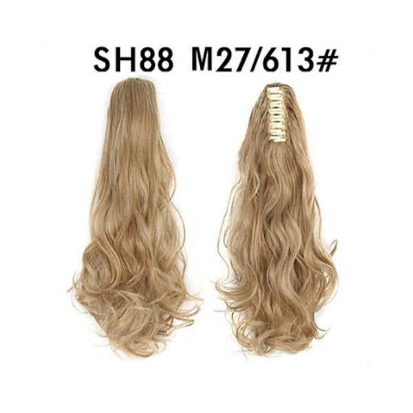 Claw Clip Hästsvansförlängning - Lång Lockig Vågig Hårklämma Model 5