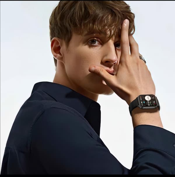 Multifunktionell Smartwatch med Hälsoövervakning och Bluetooth-Samtalsstöd, kompatibelt med Android och iOS Black Black