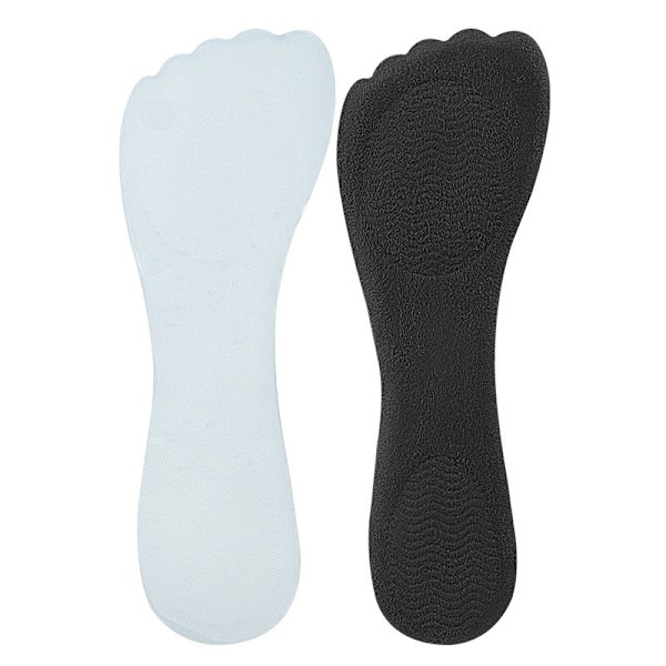 Femtåede metatarsal puder, 3/4 længde fodballe puder til høje hæle Sort