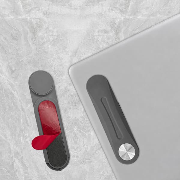 Magnetiskt laptopstativ för dubbla skärmar, kompakt och hopfällbart ABS-tillbehör Black Black