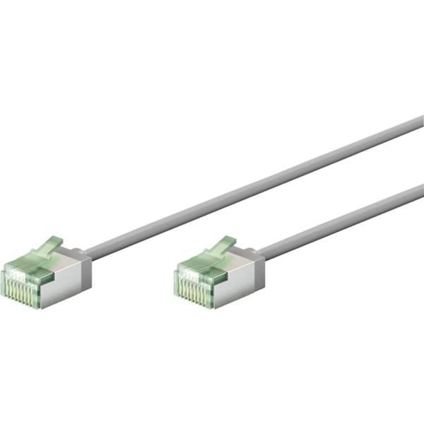 Ultraflexibel patchkabel CAT 8.1, slim, U/FTP, grå