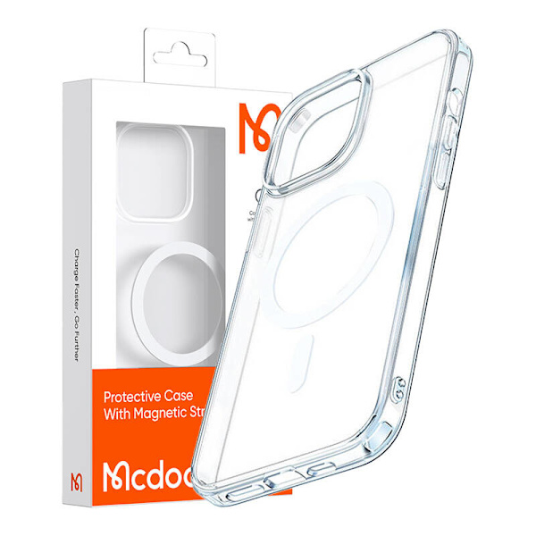 Läpinäkyvä magneettikotelo Mcdodo PC-1890 iPhone 12/12 Prolle, Magsafe