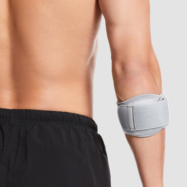 Albuebeskyttelse med nylon-velcrolukning Grey Grey