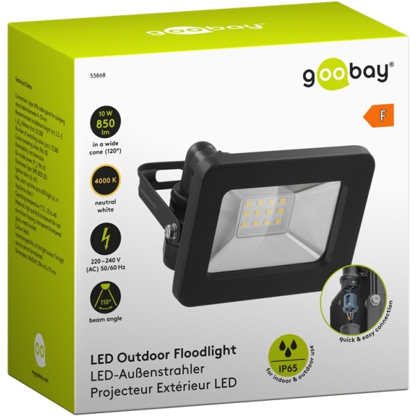 LED-strålkastare för utomhusbruk, 10 W