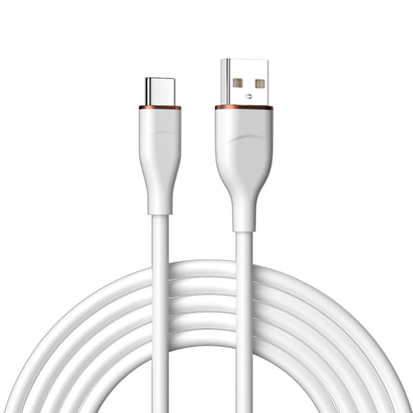 Hurtig opladningskabel - 2m - Ægte silikone Type-C til Type-C 60W White White