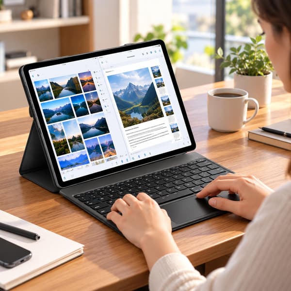 Bluetooth-tangentbordsfodral för Galaxy Tab S7 FE Black Black
