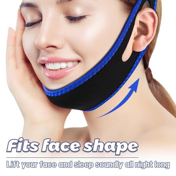 Snorkebånd / hagerem mod snorken Blue Blue