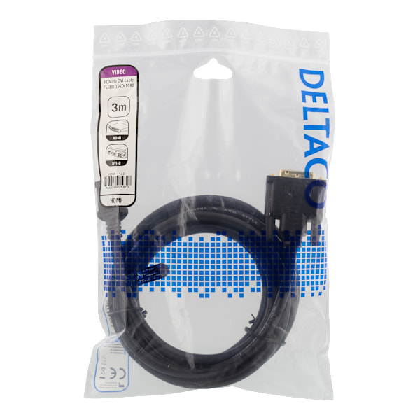 HDMI to DVI cable, 3m, Full HD, black