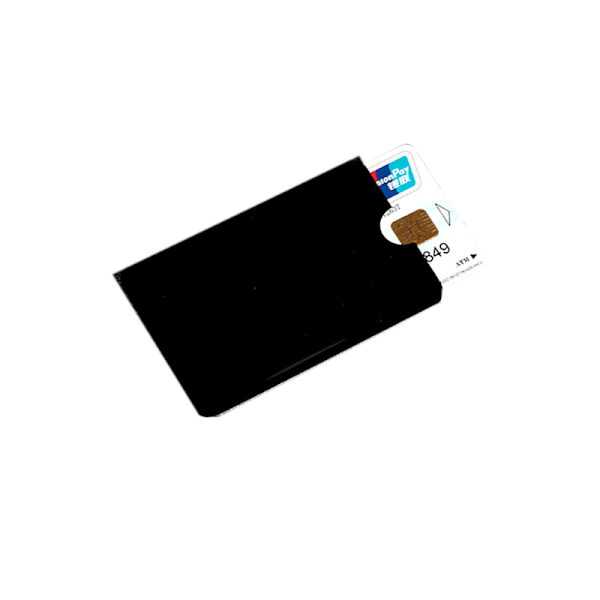 12-pack RFID-blockeringskortfodral Svart