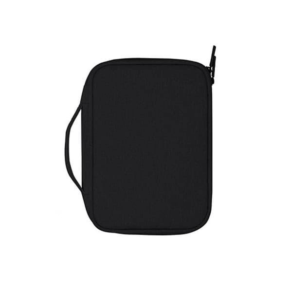 Datakabelorganisator, opbevaringstaske til elektronisk tilbehør Black Double Layer M Black M