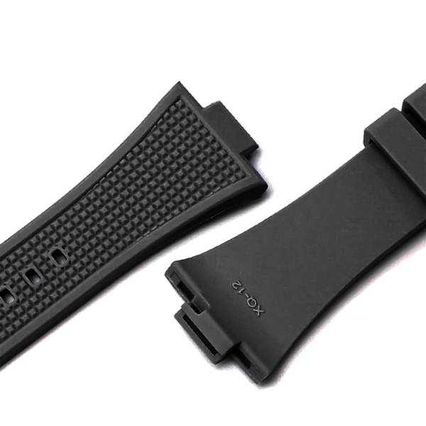 Klockarmband i Silikon för Tissot PRX Series Svart spänne Vit