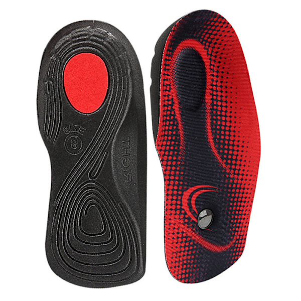 Magnetic Arch Support innersulor Svart+röd XL