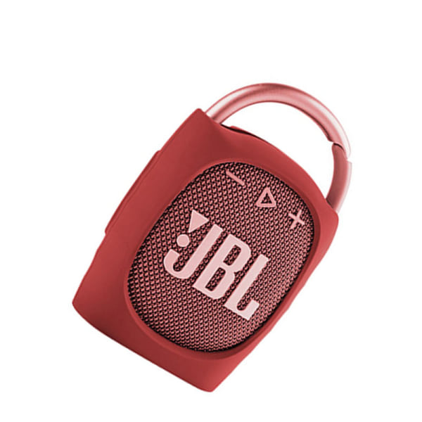 Silikone beskyttende etui til JBL CLIP4 Bluetooth-højttaler Rød