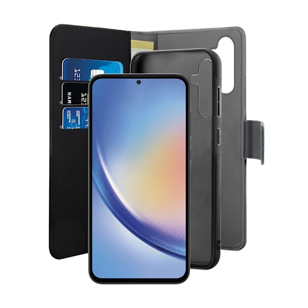 Samsung Galaxy A35 wallet, detachable, black