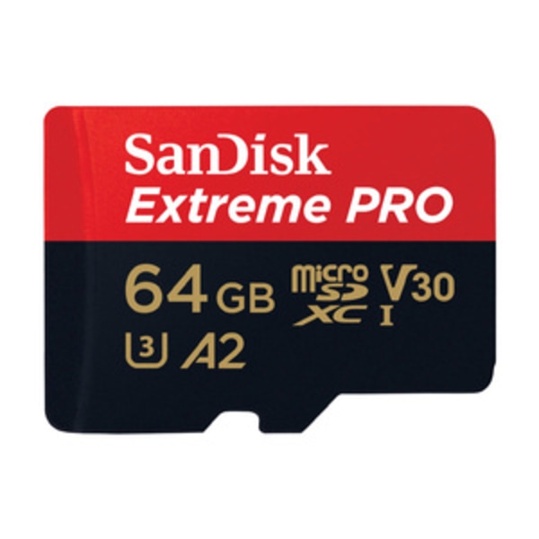 Minneskort SANDISK EXTREME PRO microSDXC 64GB 200/90 MB/s UHS-I U3 (SDSQXCU-064G-GN6MA)