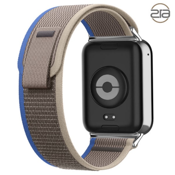 Redmi Watch 4 flätad nylon klockarmband Blå + Grå