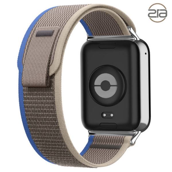 Redmi Watch 4 flettet nylon urrem Blå + Grå