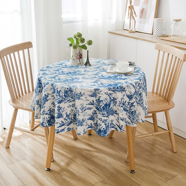 Botanisk Skitse Dug - Rund 150 cm Blue Blue