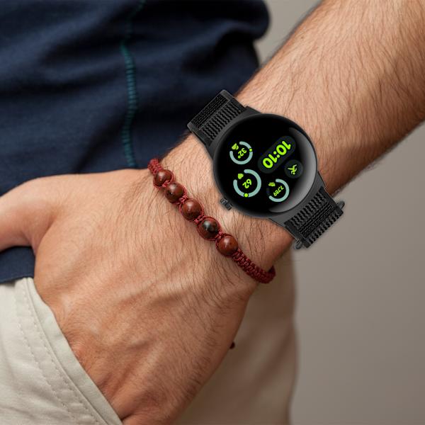 Google Pixel Watch 3 Trail utomhus nylonrem Svart+grå 41 mm