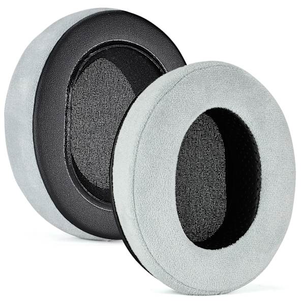 Sæt med 2 Ruskind Memory Foam ørepuder til Logitech G Pro X