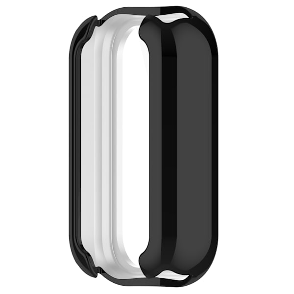 Beskyttelsesetui med skærmbeskytter til Xiaomi Mi Band 8 Active/Redmi Band 2 Sort