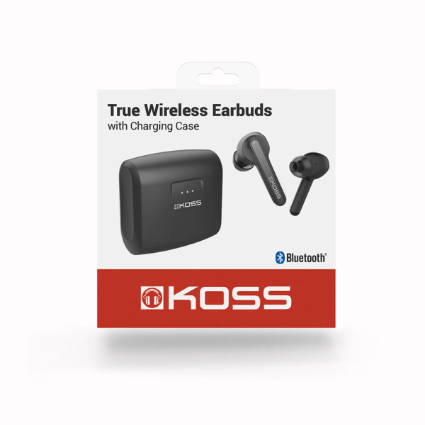KOSS Hörlur In-Ear TWS150i Trådlös True Wireless Mic Svart