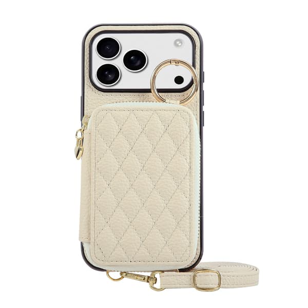 Chic Lychee Textur PU Läder Plånboksfodral Kompatibelt med iPhone 17 - Korthållare & Ställfunktion