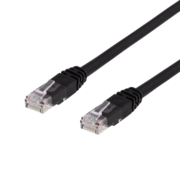 U/UTP Cat6 patch cable, (LSZH), 0.75m, black