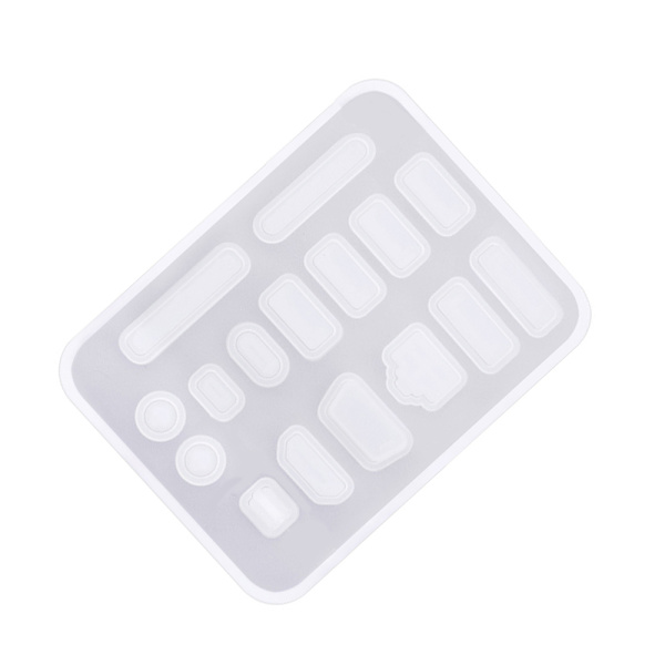 16-delat set Laptop dammpluggset Transparent