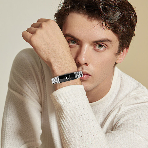 Fitbit Inspire Square Diamond Butterfly Spänne Silver