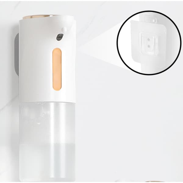 Smart Sensor Skumsæbedispenser - Berøringsfri Automatisk Håndspritdispenser med Temperatur- og Strømdisplay White White