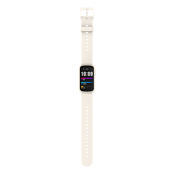 Smartwatch med EKG, puls- og blodtryksmåler, søvnmåler, skridttæller Beige
