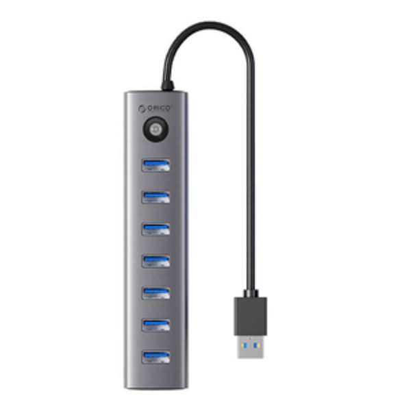 Orico CL7U USB-C till 7x USB 3.0 Hub Adapter (grå)