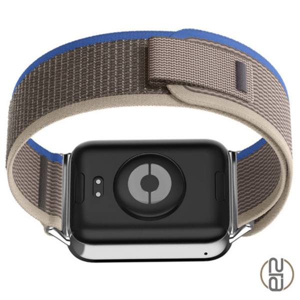 Redmi Watch 4 flätad nylon klockarmband Blå + Grå