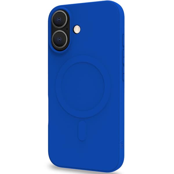 Cromomag Magnetic Soft rubber case MagSafe iPhone 16 Blå