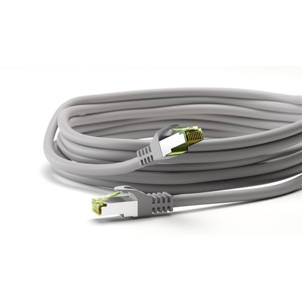 GHMT-certifierad CAT 8.1 patchkabel, S/FTP (PiMF), grå