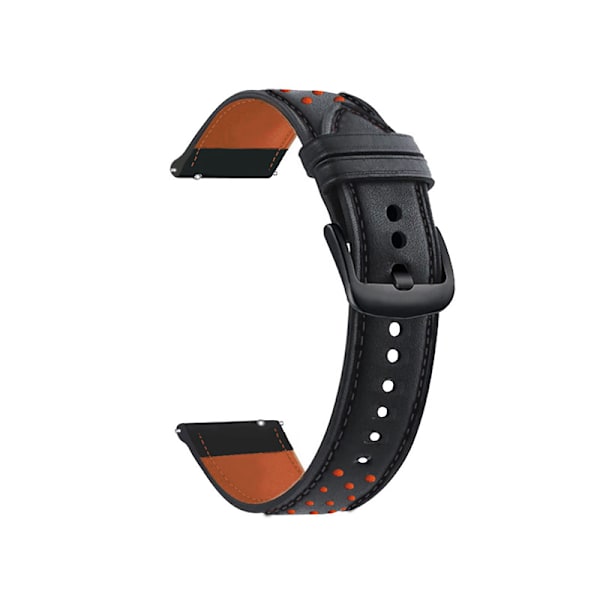 Klockarmband i Läder för HUAWEI GT3 Pro Svart 20 mm