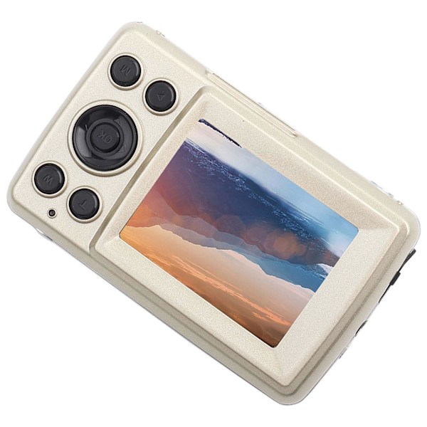 INF 1080P, 16 MP kompakt digitalkamera med 2,4-tommer skærm - 32 GB Guld