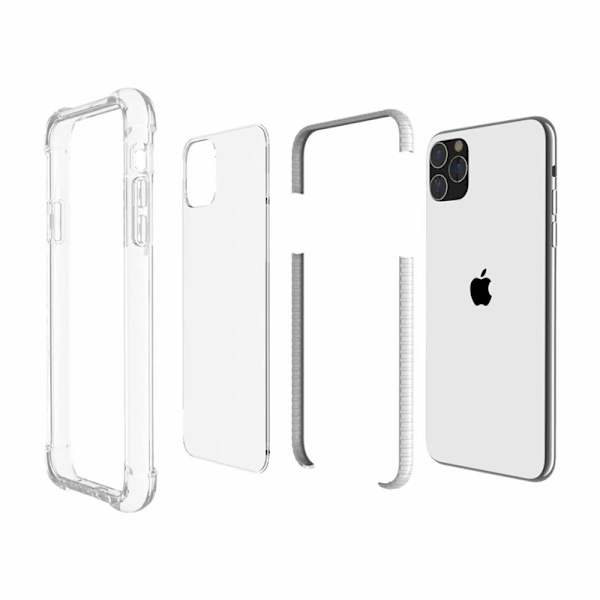 Transparent Stötsäkert iPhone 14 Pro Mobilfodral iPhone 14 Pro Transparent