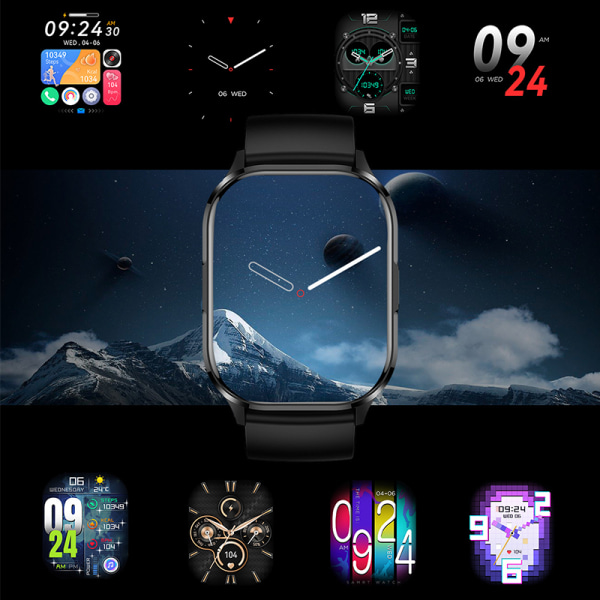 Smartwatch Vandtæt Bluetooth Smartwatch Sort