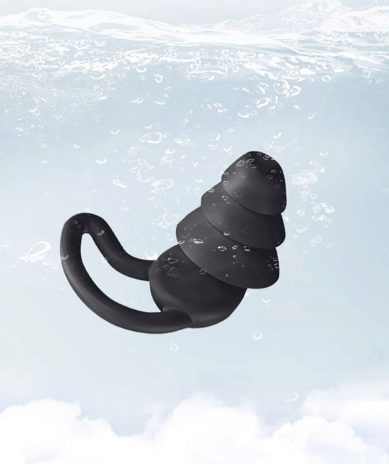 Brusreducerande Öronproppar i Silikon Black Black