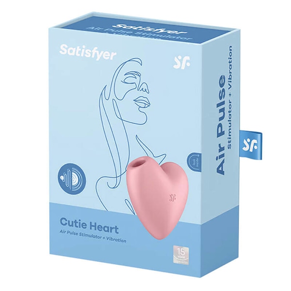 Klitoriksen hierontalaite Satisfyer Cutie Heart Vaaleanpunainen (vaaleanpunainen)
