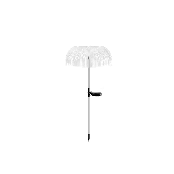 Solar Jellyfish Lights - 2 Pack 30CM Single Fiber Optic Manet