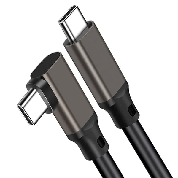 Bøjet VR-kabel TYPE-C datakabel Aluminiumskabinetkabel til Oculus Quest 2 2 m 2 m