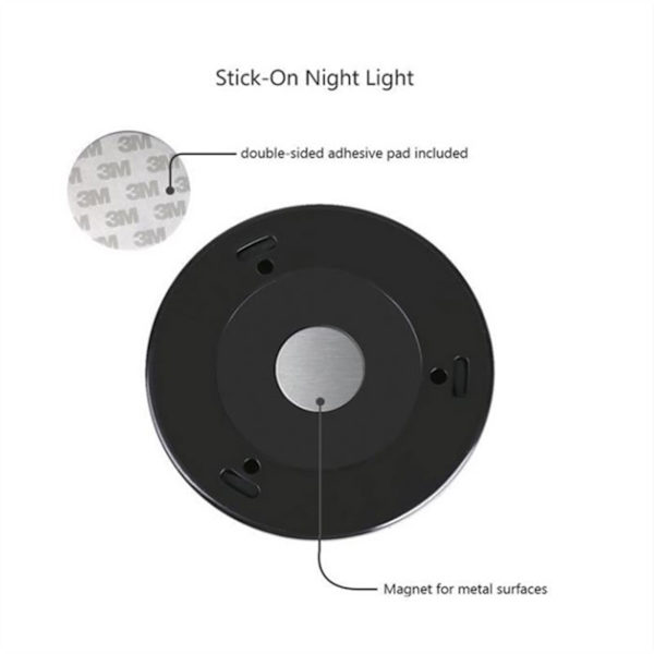 INF LED spotlights med rörelsesensor nattljus 3-pack Silver