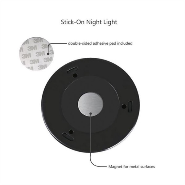 LED spotlights med rörelsesensor nattljus 3-pack Silver Silver