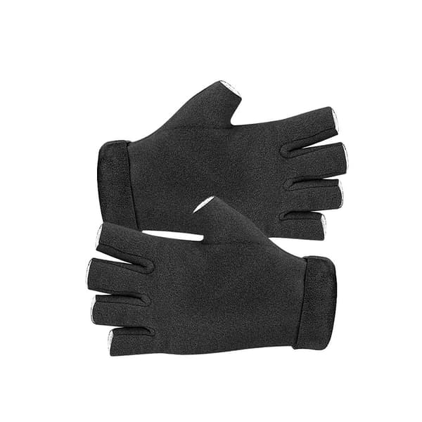 Fleecevuoratut puolisormikäsineet Black Black