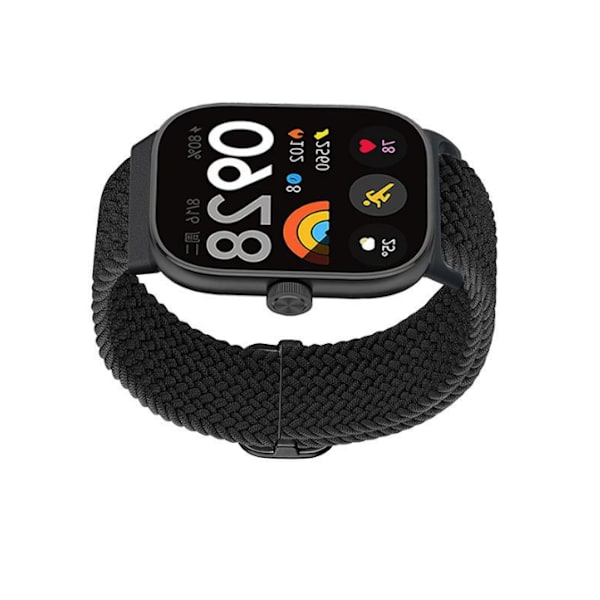 Vävt armband för Xiaomi Smart Band 8 Pro/Redmi Smart Band 2 Svart