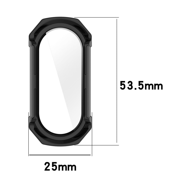 Smart klockfodral med skärmskydd Mi Band 8 Mörkblå