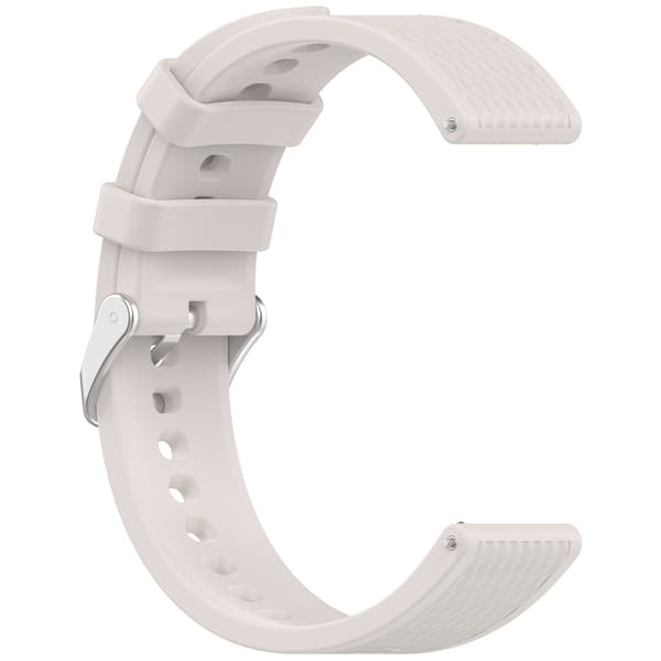 Stilfuld silikonerem til OPPO Watch X2 Mini (18mm) White White